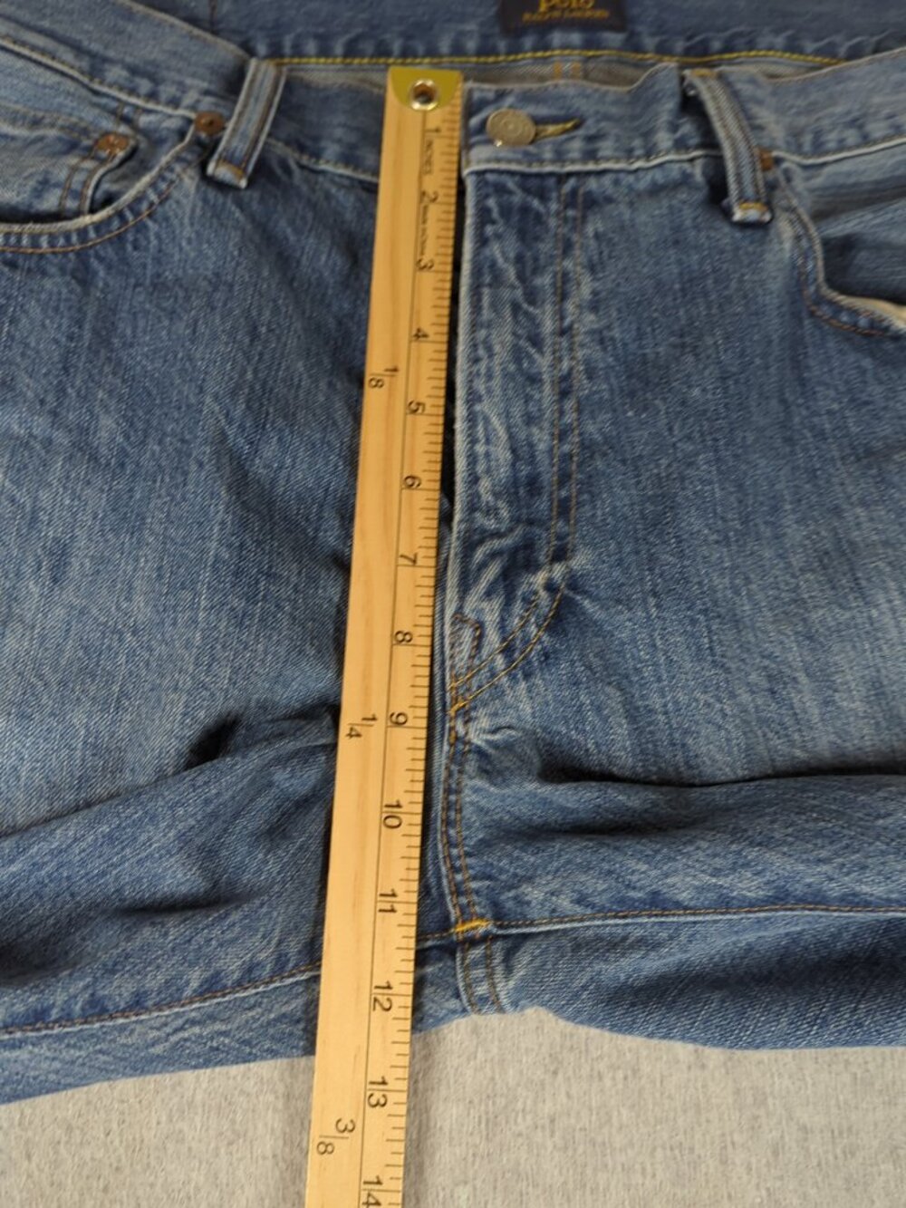 Polo Ralph Lauren Jeans Men's 36x32 (Actual 36x31) Blue Hampton Relaxed Straight - Picture 6 of 11